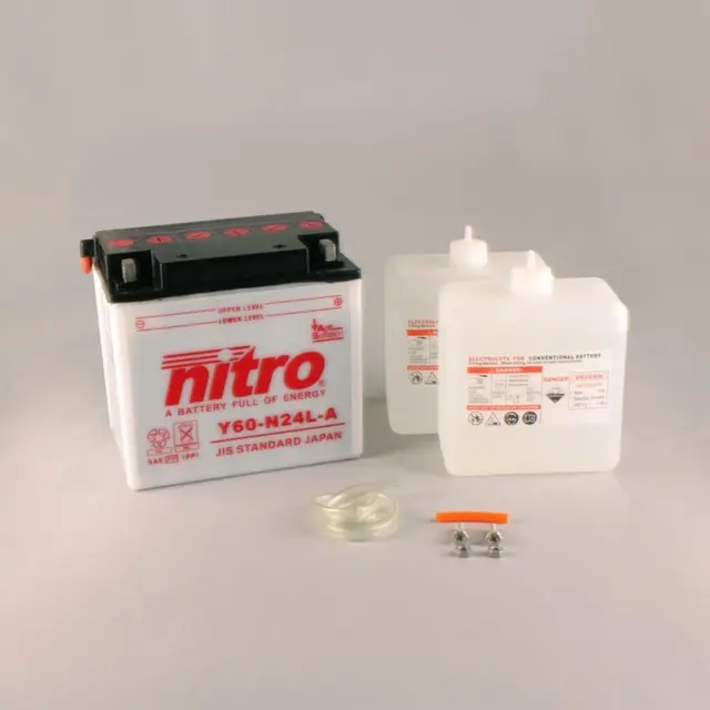Nitro Y60-N24L-A Batteri 12V, 28Ah, 184x124x175, Syreflaske 