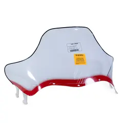 Vindrute Polaris Flared Lav Grafikk/R&#248;d Vindrute med innebygget &quot;handguards&quot;