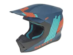 Scott 550 Stripes Hjelm - Blå/Oransj, M MIPS, Conehead, Termo shell