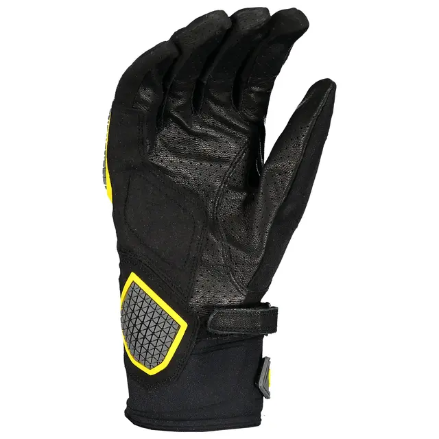 Scott Dualraid Hanske - Sort/Gul Kort mansjett, mye ventilasjon, polstret 