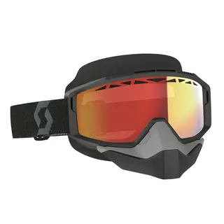 Scott Split OTG LS SX Brille - Sort Lyssensitiv Rød Chrome Linse