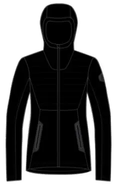 Scott Defined Optic Dame - Sort Strikket "røff" hoodie med god varme 