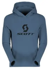 Scott Defined Mid Damehoodie - Blå, L Stretchy hoodie av børstet fleece