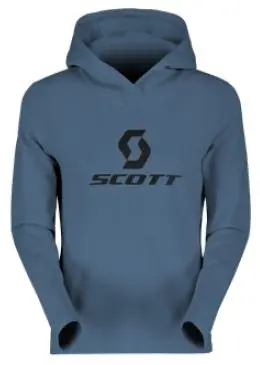 Scott Defined Mid Damehoodie - Blå, L Stretchy hoodie av børstet fleece 