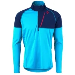 Scott Defined Warm Genser - Iris/Blå S 340g, 4-veis stretch, brystlomme