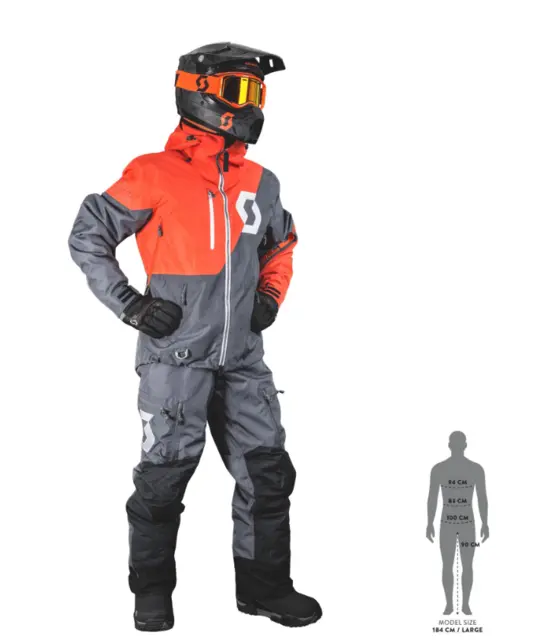 Scott Move DP, Jakke - Oransje/Grå, L 2L DRYOsphere membran & 40g fôr 