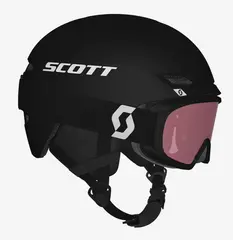 Scott Keeper 2 Jr Hjelmsett - Sort Barnehjelm som leveres med Witty briller