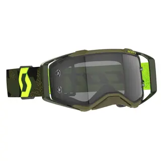 Scott Prospect MX Brille LS - Grønn/Gul Lyssensitiv Grå WORKS Linse