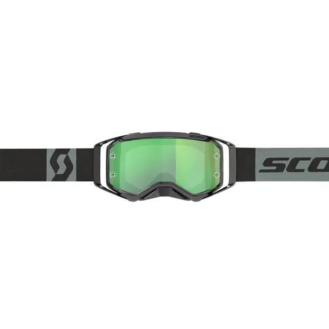 Scott Prospect MX Brille - Sort/Grå Grønn Chrome WORKS Linse 