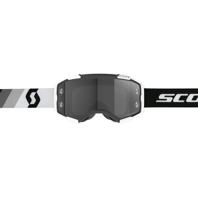 Scott Fury MX Brille LS - Pr-Sort/Hvit Premium Sort, LS Grå WORKS Linse 
