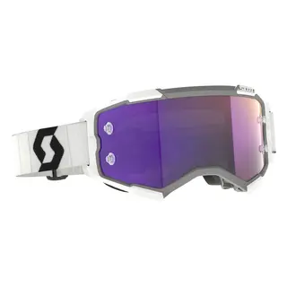 Scott Goggle Fury white/black purple chrome works