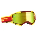 Scott Fury MX Brille - Rød/Gul Gul Chrome WORKS Linse