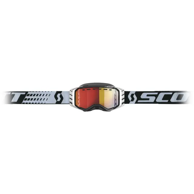 Scott Prospect SX Brille - Sort/Hvit Enhancer Rød Chrome 