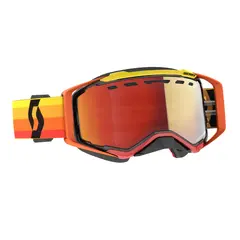 Scott Prospect SX Brille - Oransje/Gul Oransje/Gul - Enhancer Rød Chrome
