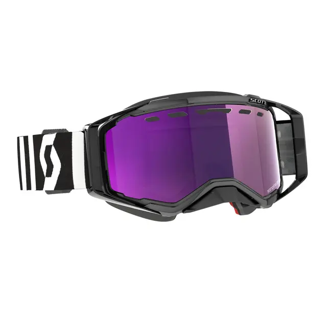 Scott Prospect SX Brille - Sort/Hvit Lilla Chrome Enhancher Linse 