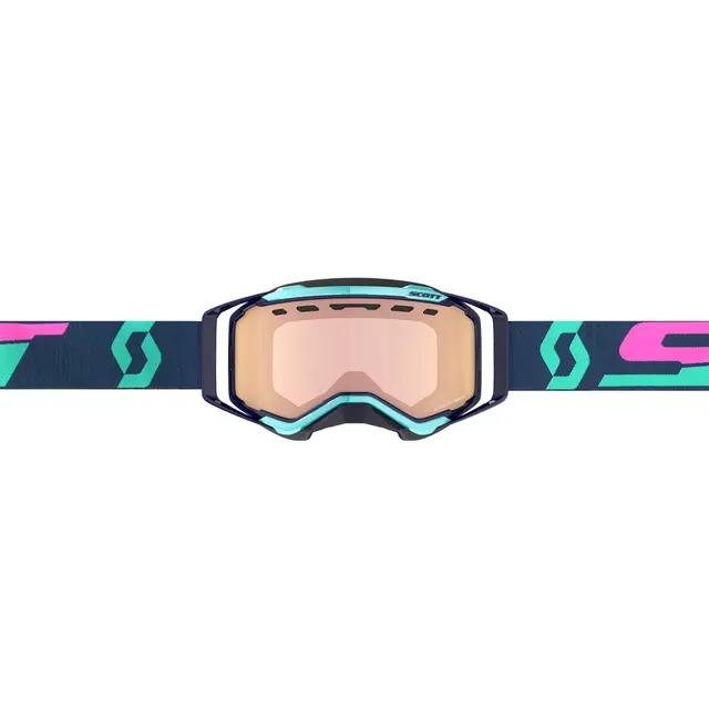 Scott Prospect SX Brille -  Blå/Lilla Enhancer Rosa Chrome Linse 