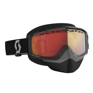 Scott Split OTG SX Brille - Sort/Grå Lyssensitiv Rød Krom Linse