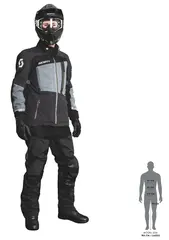 Scott Priority GTX Bukse - Sort 3L GTX, D3O, YKK, Dexfil, 2,15kg