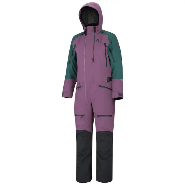 Scott DS-I Monosuit Dame Lilla/Grøn, XL Isolert damemodell, 80/60g 