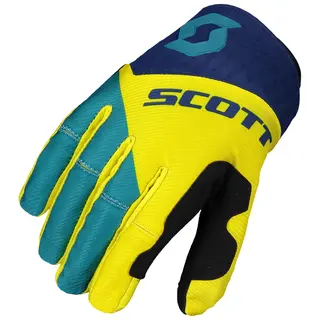Scott 450 Angled Hansker - Blå/Gul Meget lett og pustende
