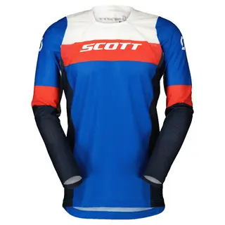 Scott 450 Angled LGT Trøye - Blå/Rød Toppmodell, Meget lett og ventilert