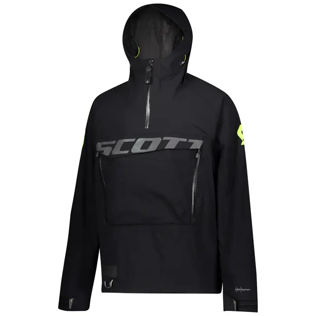 Scott XT Flex Anorakk - Sort 4-Veis stretch, Lett, Myk & Praktisk 