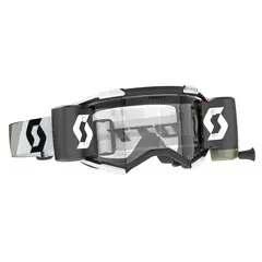 Scott Fury MX Brille WFS -  Sort/Hvit Klar WORKS Linse med 50mm Roll-off