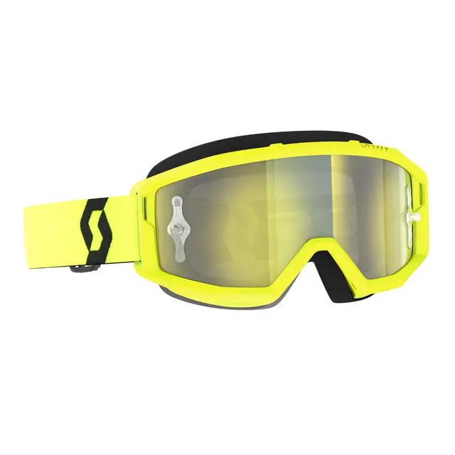 Scott Primal MX Brille - Gul/Sort Gul Chrome WORKS Linse 