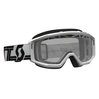 Scott Primal MX Brille Enduro Hvit/Sort Klar Linse
