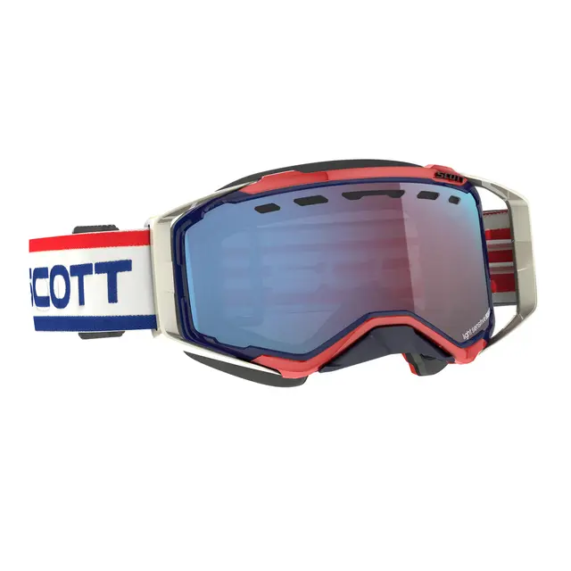 Scott Prospect SX LS Brille - Retro Lyssensitiv Blå Chrome Linse 