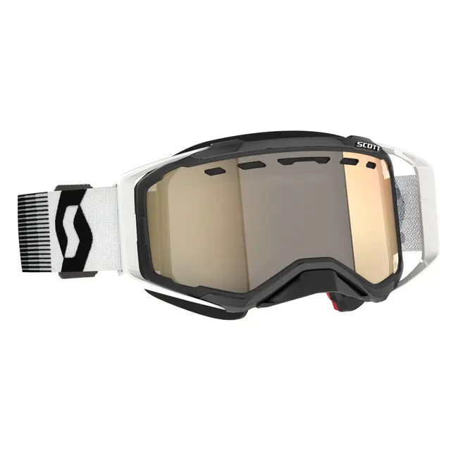 Scott Prospect SX Brille LS - Sort/Hvit Lyssensitiv Bronse Chrome Linse 