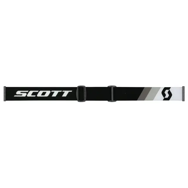 Scott Fury SX LS Brille - Prem.Sort/Hvit Lyssensitiv Blå Chrom Linse 