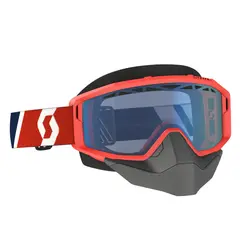 Scott Primal SX Brille - Rød/Blå Blå Linse - Lyser opp/Gir kontrast