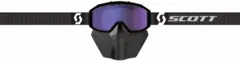 Scott Primal Safari Facemask LS - Black AMP LS blue chrome S2-4