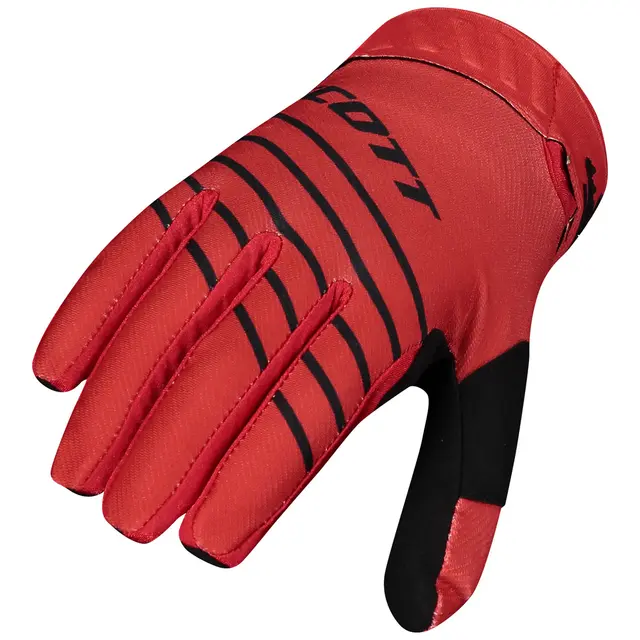 Scott 450 Hanske Angled - Sort/Rød Toppmodell for Racing 