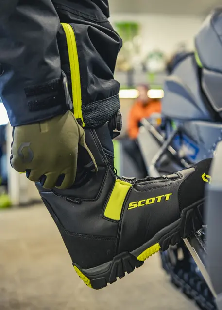 Scott Kulshan Scootersko - Sort/Gul, 36 Premium støvel med Dual Zone BOA 