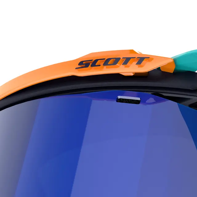 Scott Prospect MX AMP - Blå/Oransje Blå AMP Krom WORKS Linse 