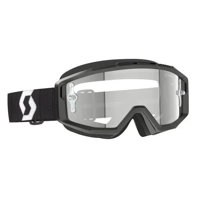 Scott Goggle Split OTG black/white clear works 