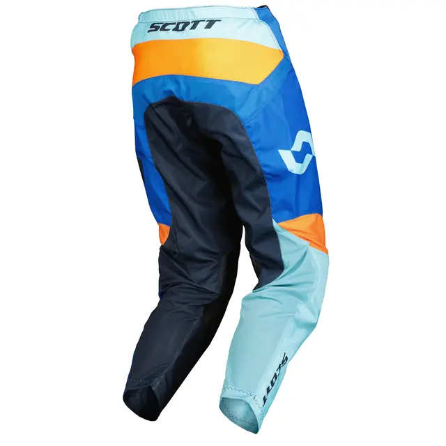 Scott 350 Race Evo Bukse - Blå/Ora Prisgunstig bukse med god passform 
