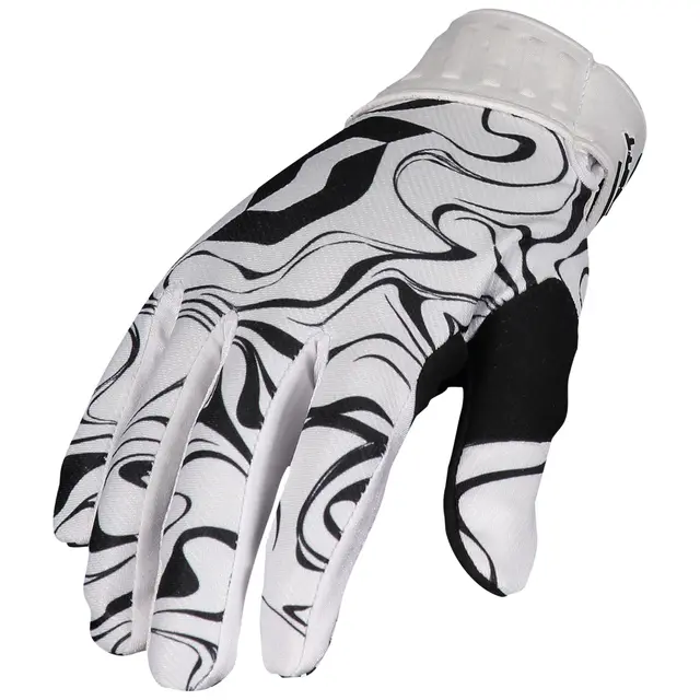 Scott 450 MX Hansker - Sort/Hvit "Liquid Marble" print 