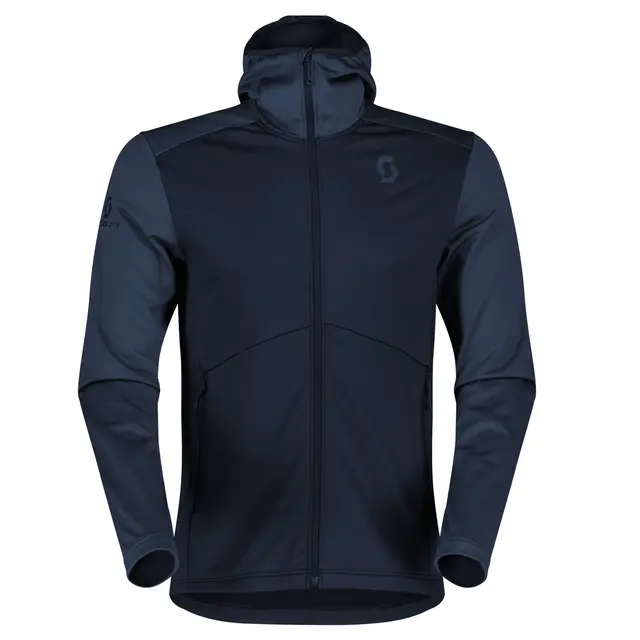 Scott Defined Tech Hoodie - Blå Lett fritidsjakke med børstet fleece 