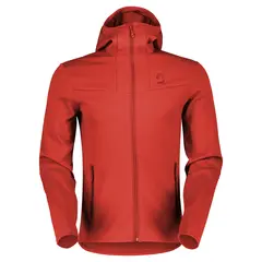 Scott Defined Mid Hoodie - Rød Lett hoodie med børstet innside