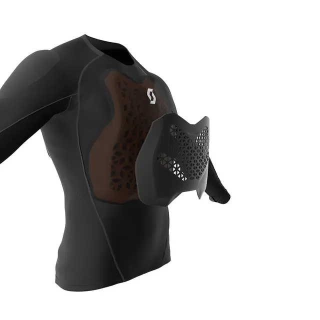 Scott Softcon Hyb. Pro Jakke - Sort Oppdatert variant med level 2 bryst/rygg 