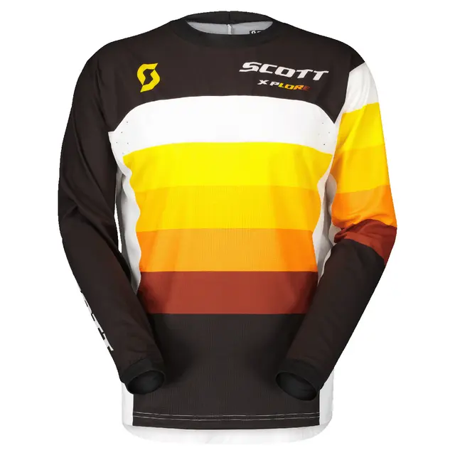 Scott X-Plore Swap Trøye - Sort/Ora Solid MX/Endurotrøye 