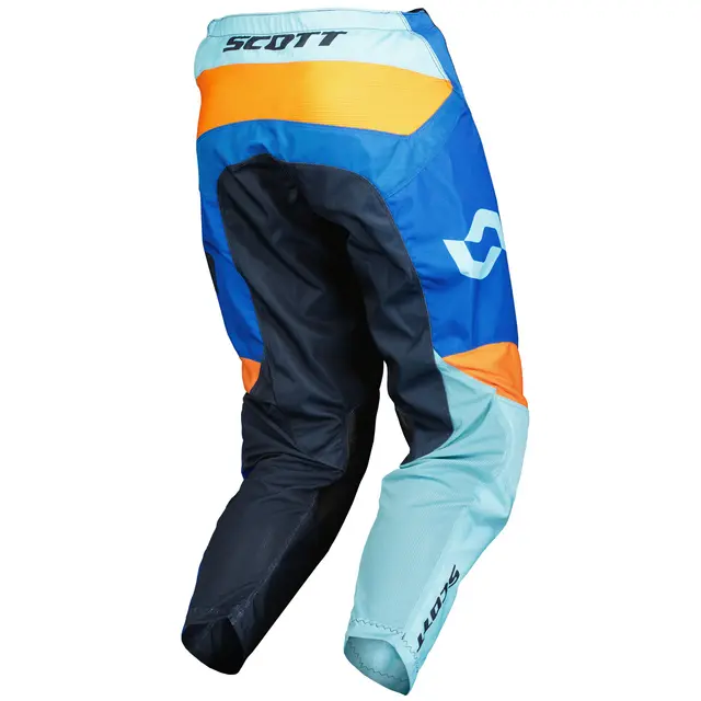 Scott 350 Race jr Bukse - Blå/Ora Ny oppdatert crossbukse til barn 