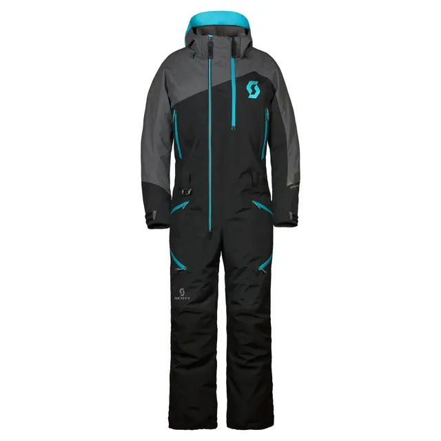 Scott DS-I Monosuit Dame - Sort/Blå Foret heldress med masse finnesser(100g) 
