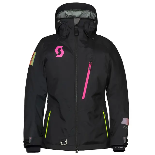 Scott XT-S Damejakke - Sort/Rosa Teknisk skalljakke for aktive damer 