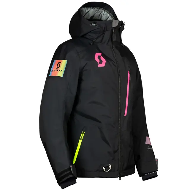 Scott XT-S Damejakke - Sort/Rosa Teknisk skalljakke for aktive damer 