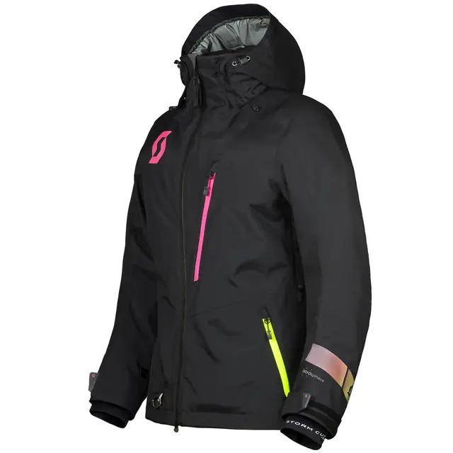 Scott XT-S Damejakke - Sort/Rosa Teknisk skalljakke for aktive damer 