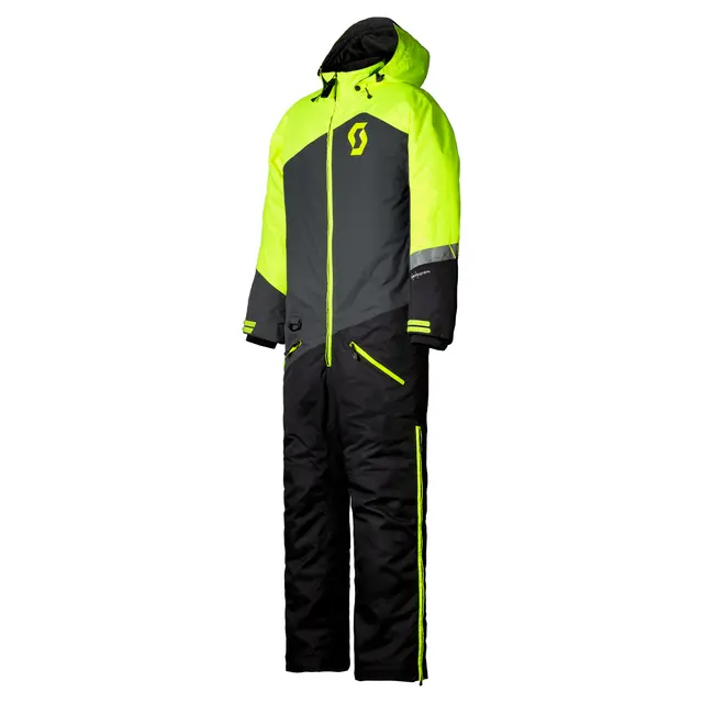 Scott DS JR Monosuit - Grå/Gul Teknisk/slitesterk scooterdress til barn 